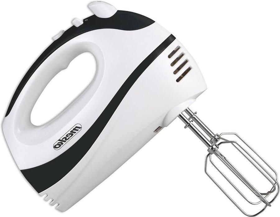 Handmixer Keukenmixer Bakken en Mixen 5 Snelheden met Turbo 1 Liter Capaciteit Wit