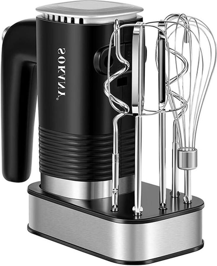 Handmixer Keukenmixer Bakken Thuis 800W Krachtige Motor 5 Snelheden Wit