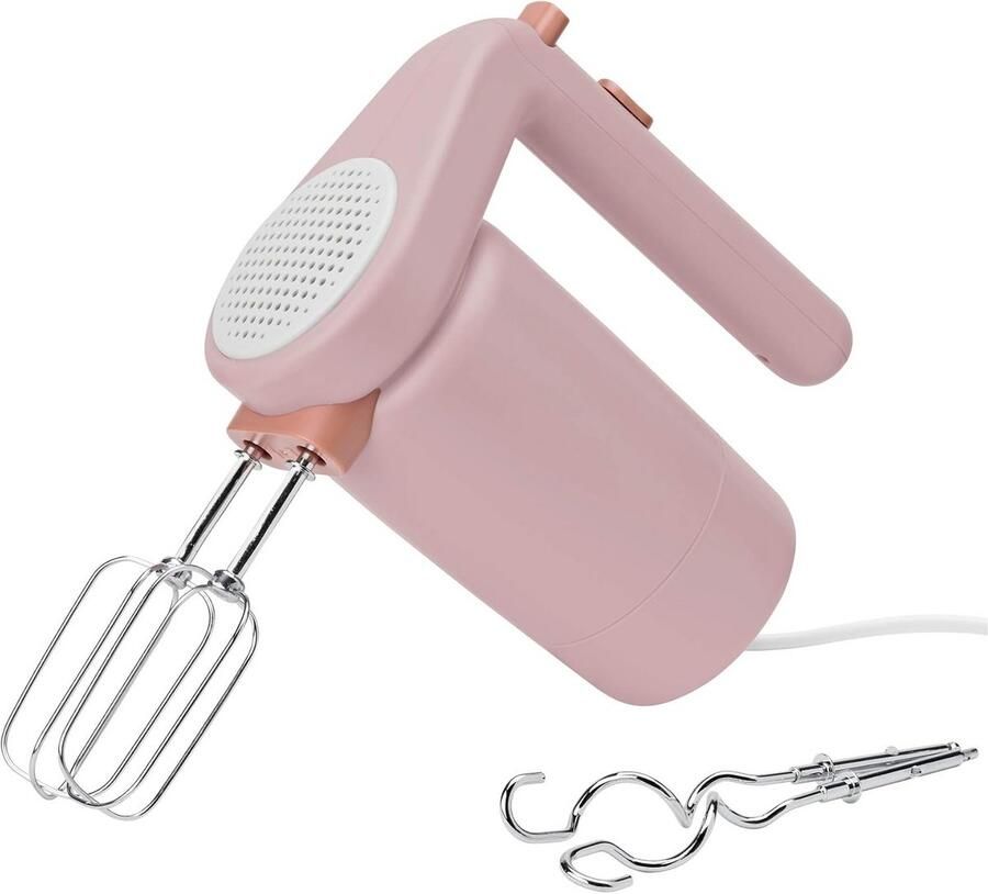 Handmixer Keukenmixer Desserts Maken Ergonomische Grip 9 x 19 x 16.5 cm Lichtroze