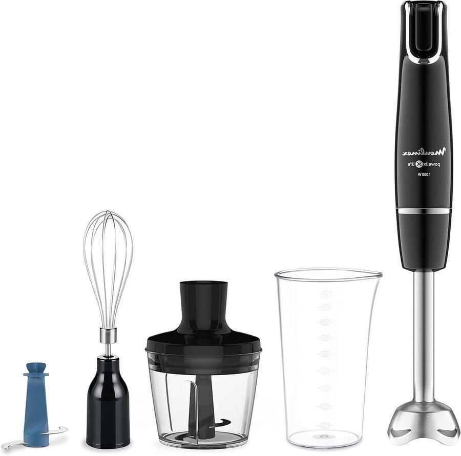 Handmixer Keukenmixer Recepten Maken Krachtige 1000W Motor 800 ml Maatbeker Zwart