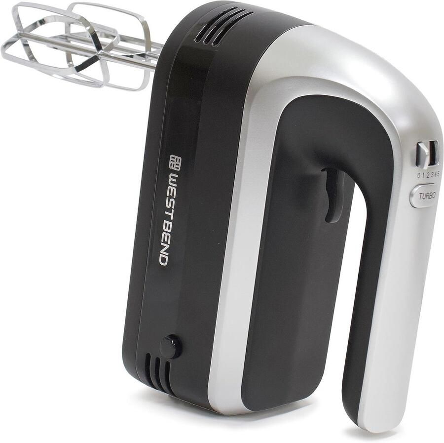 Handmixer met staafmixer en 6 snelheden Ergonomische 250W handmixer met opbergkoffer - Foto 1