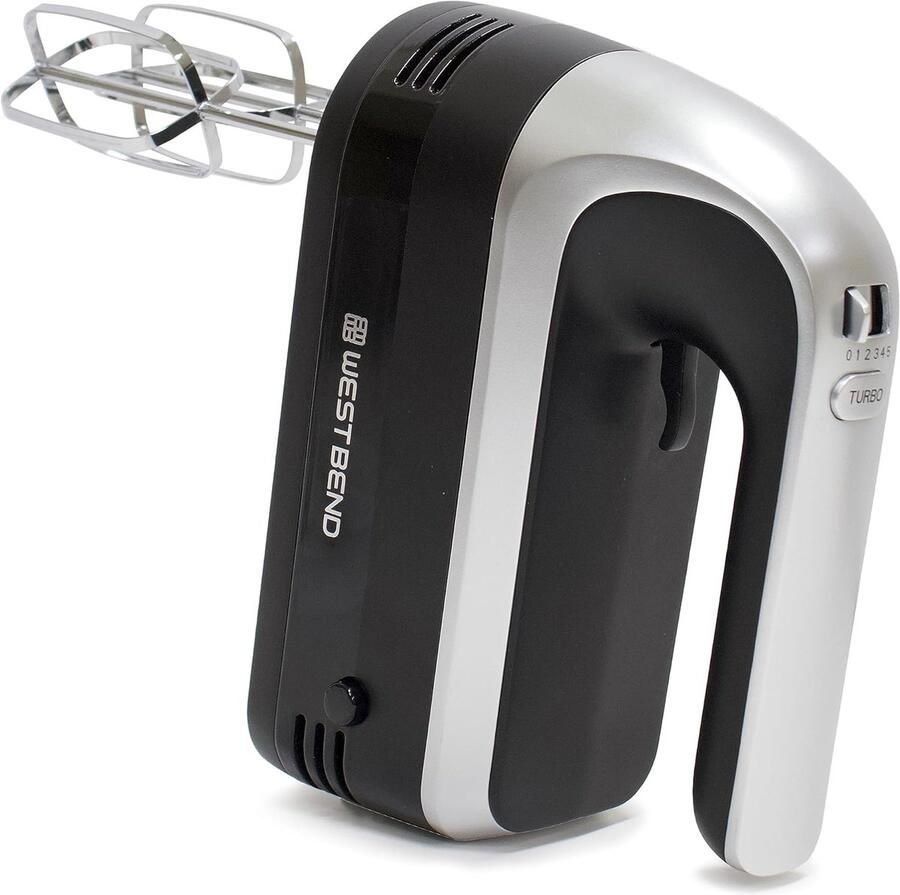 Handmixer met staafmixer Keukenmixer Maken van recepten 7 accessoires inclusief 250 watt Zwart
