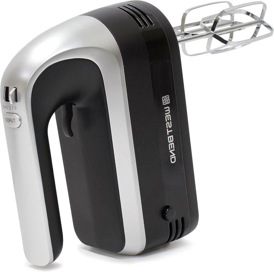 Handmixer met staafmixer Keukenmixer set Recepten maken 7 accessoires inclusief 250 watt Zwart