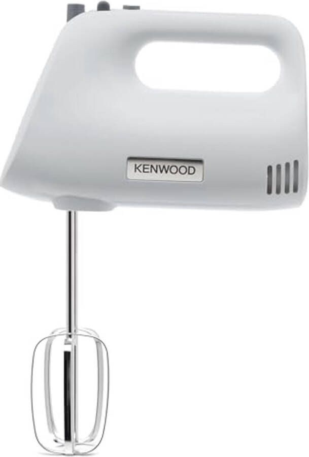 Handmixer met Turbo Functie en RVS Kneedhaken Perfect voor Bakken en Koken 450 Watt Wit