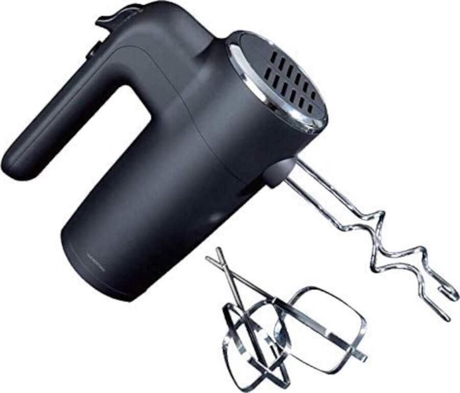 Handmixer Mixer Keukenmachine Bakken en Koken 6 Snelheden Turbo 400 Watt Zwart
