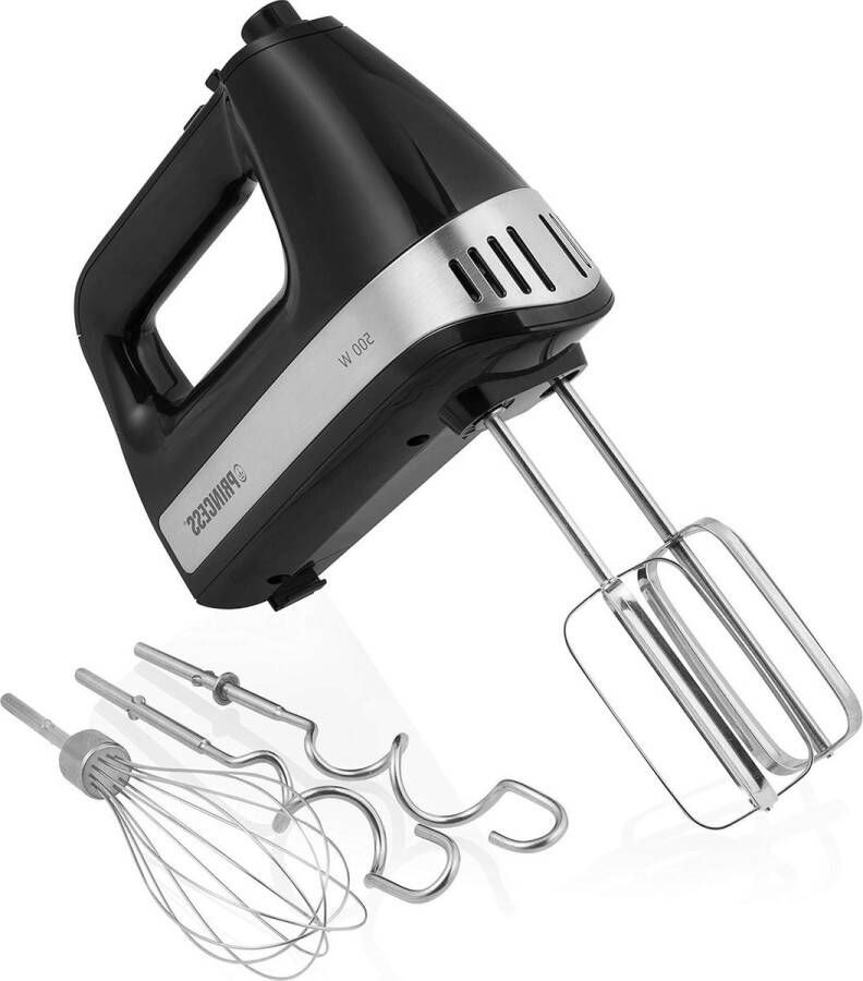Handmixer Power 500 krachtige motor opbergdoos Zwart met handvat