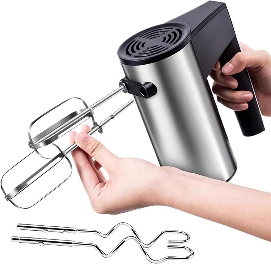 Elektrische handmixer Slagroomklopper Taarten bakken Antislip ontwerp 9.5 x 17.5 x 9.5 cm Enkele Attribuut