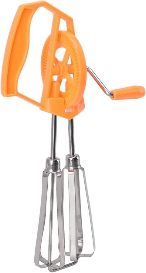 Handmixer RVS Eierklopper Garde Keukenwerk Automatische Rotatie Niet gespecificeerd Oranje