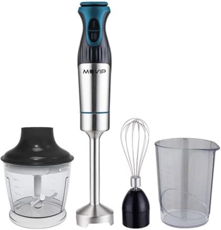 Handmixer RVS Keukenmixer Accessoires Beslag Maken 1200 Watt Vermogen 2 Snelheden Zilverkleurig