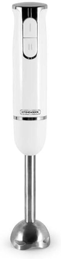 Handmixer RVS Staafmixer Keukenmixer Culinair Bereiden Afneembare RVS Staaf 600 Watt Wit