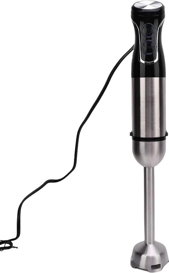 Handmixer Set Staafmixer Keuken Smoothies Maken Variabele Snelheid 600ml 800ml Zilver