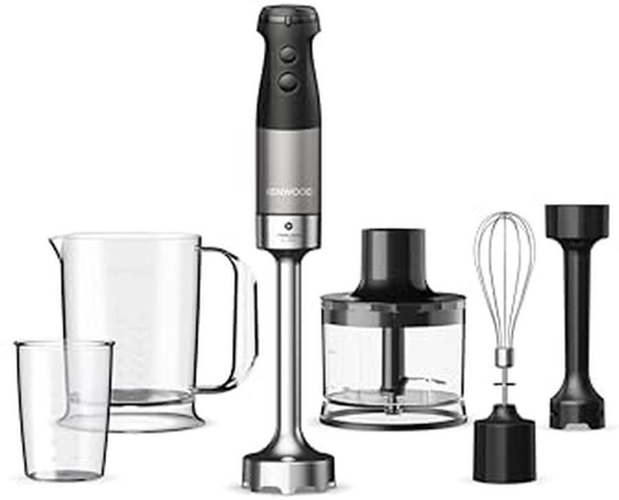 Handmixer Set Keukenapparaat Accessoires Maaltijden Bereiden Krachtige 1200W Motor 500 ml Chopper Zwart