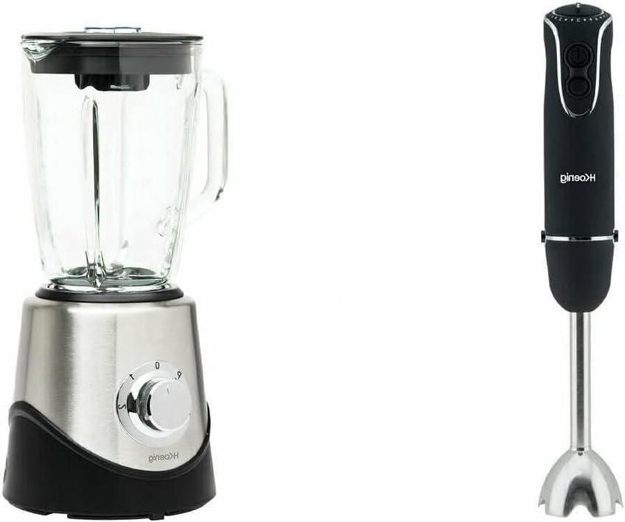Handmixer Set Staafmixer Blender Keuken Assistent 4-in-1 Functionaliteit 750 Watt Zilver