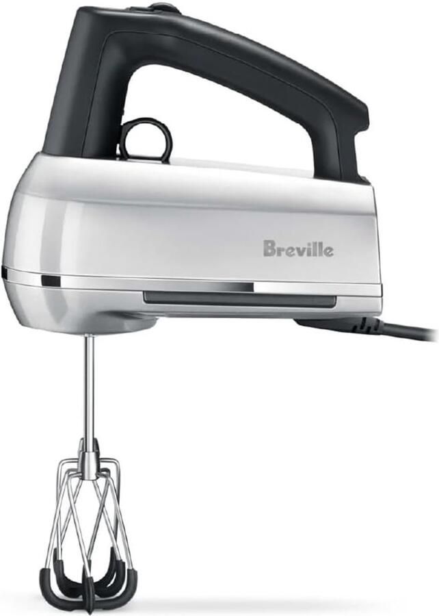 Handmixer Staal Keukenmixer Krachtig Beslag Kloppen Negen Snelheden 240 Watt Zilver