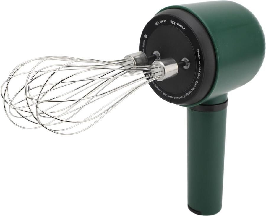 Draadloze Handmixer Elektrische Klopper USB Beslag Maken Geluidsarme Motor 358g Wit