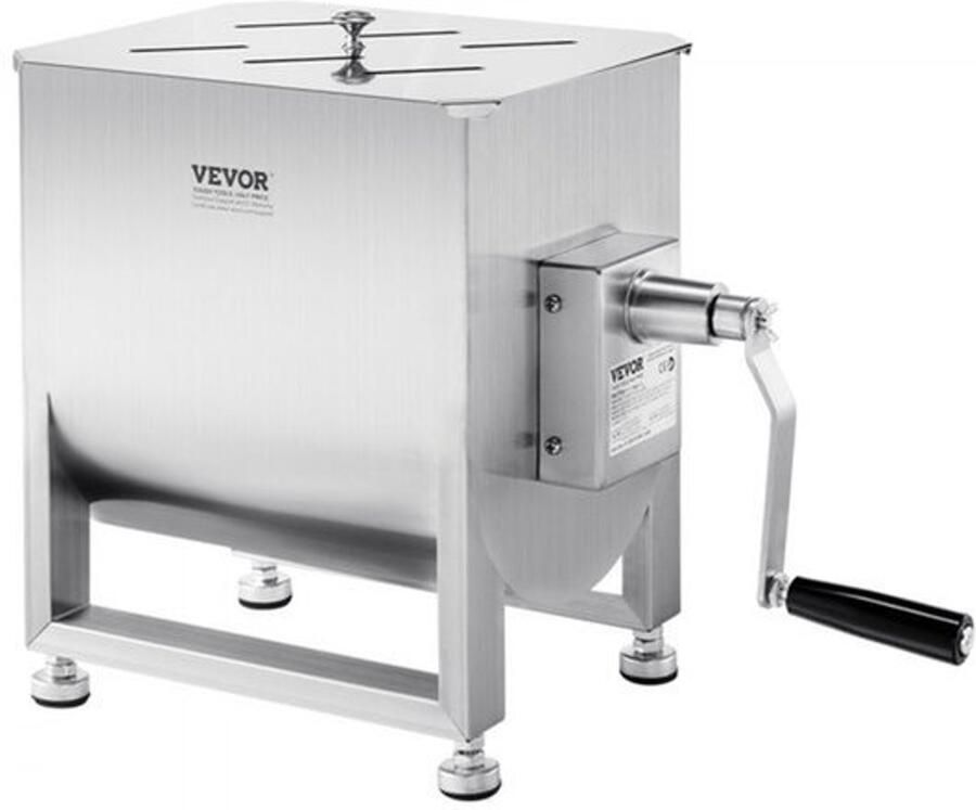 Handmixer Vleesmenger 30 L Inhoud 8 3 Kg Gewicht Roestvrij Staal Voor Worst En Gehakt