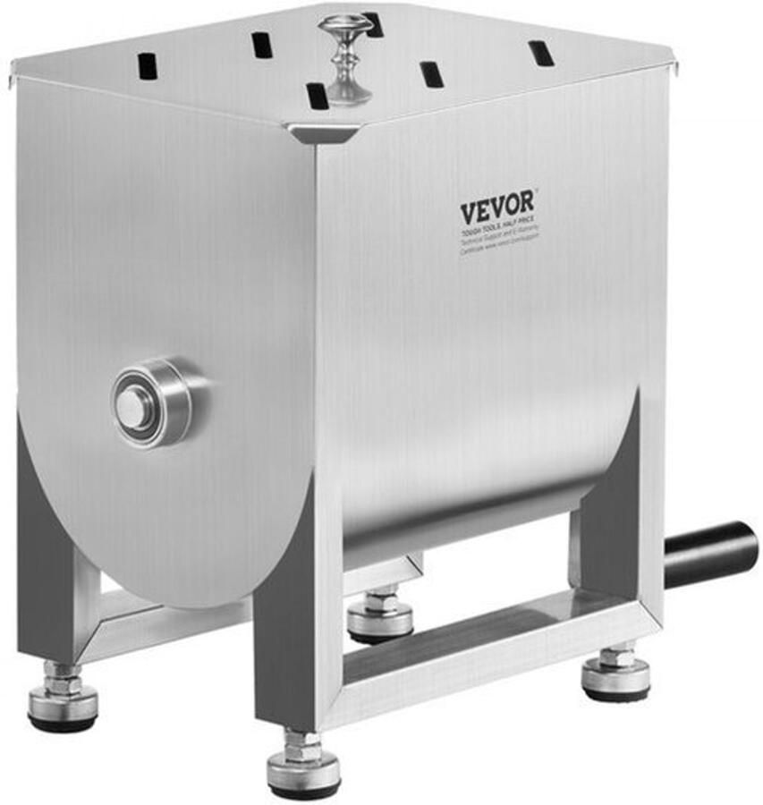Handmixer Vleesmixer 15 L Capaciteit 6 8 kg Vlees RVS Handmatig Bediening Vleesmenger