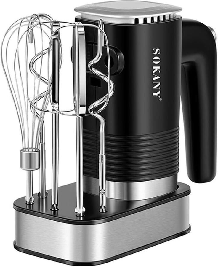 Handmixer Wit 800 W 5 Snelheden met Uitwerpknop Voor Bakliefhebbers