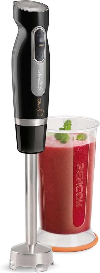 Handmixer Zwart Keukenmixer Blender Mengen en Mixen Extreem Stille Motor 700 ml Beker Zwart