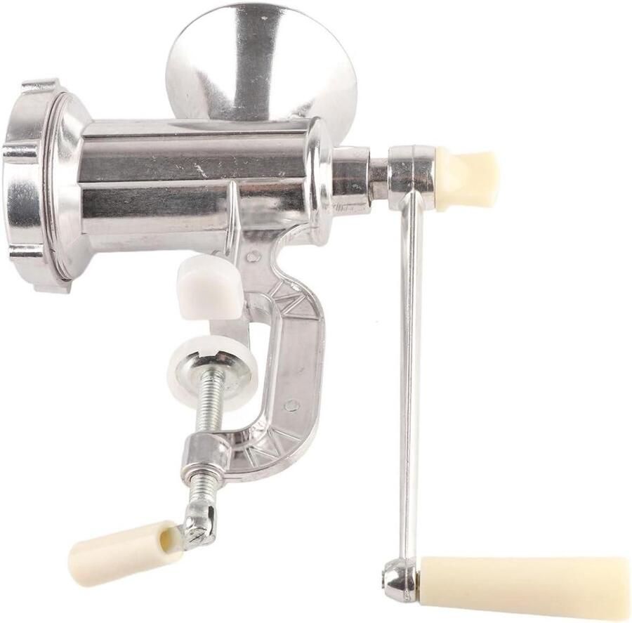 Handmolen Vlees Keukenmolen Groente Worst Vulling Maken Ergonomische Slag 17.8 cm Zilver