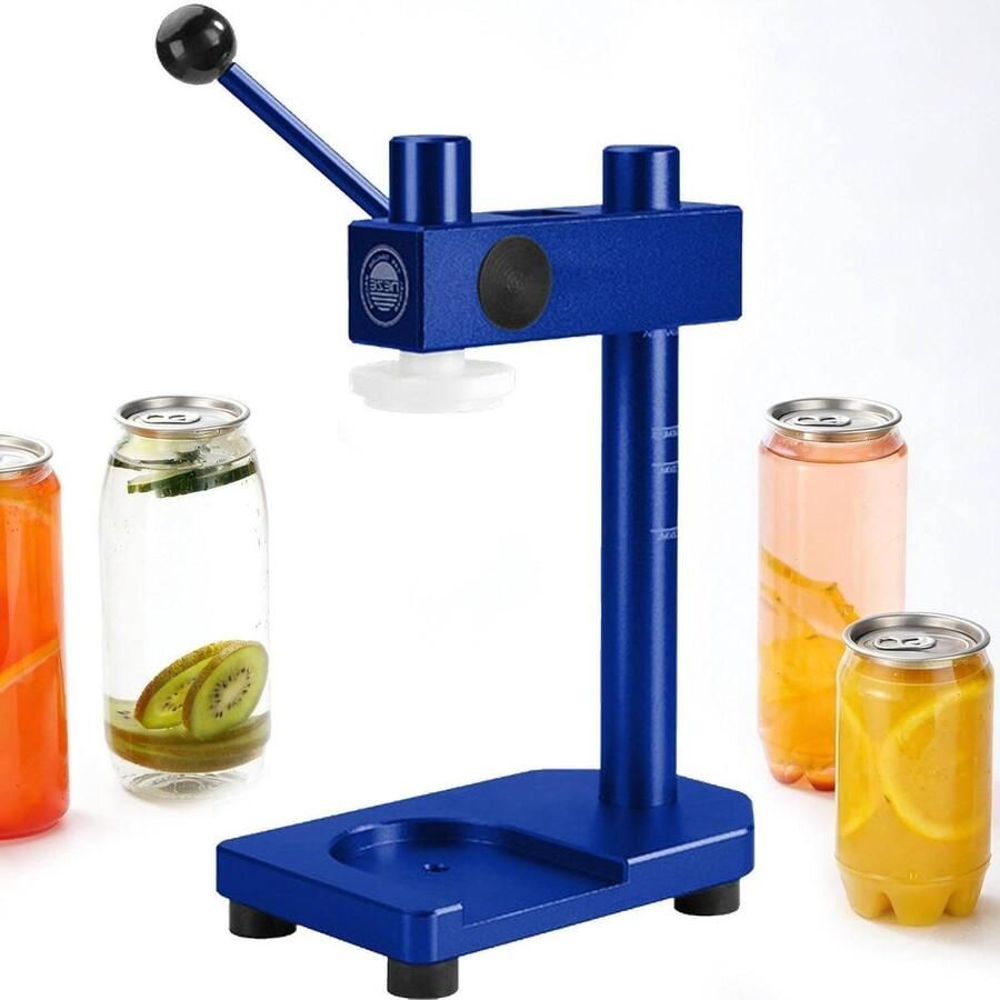 Handpers Blik Sealer Afsluitmachine Potten Dranken Inblikken Lekvrije Afdichting 250-700 ml Blauw