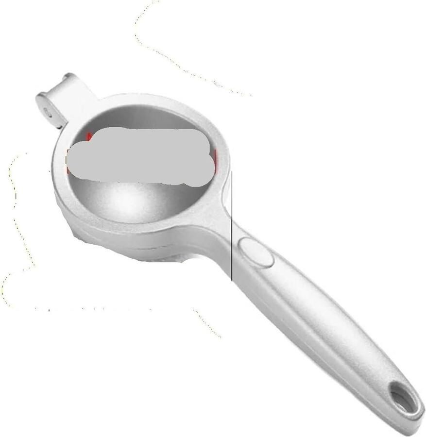 Handpers Citruspers Keukengadget Accessoire Vers Sap Maken Ergonomisch Ontwerp 10x10x10 mm Zilver - Foto 1