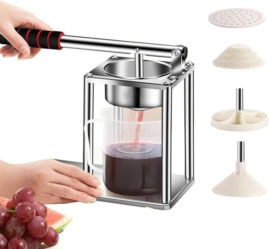 Handpers Sapcentrifuge Fruitpers Citruspers Sap Maken Hoge Druk Extractie 30 x 24.8 x 13 cm
