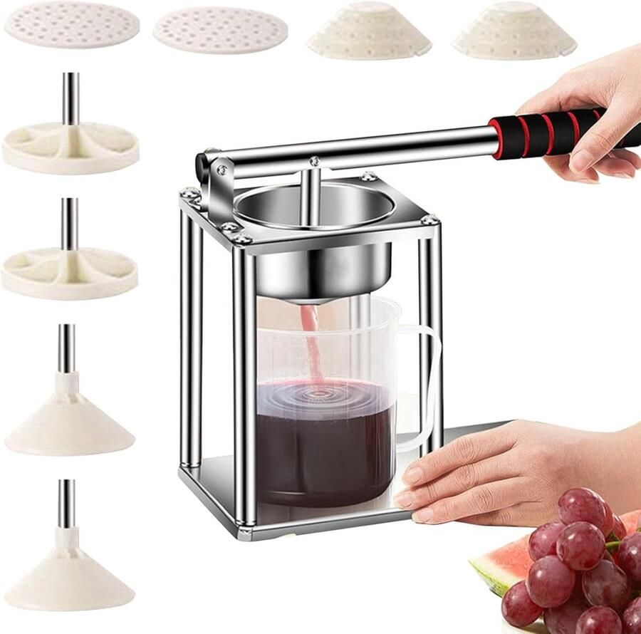 Handpers Sapcentrifuge Handmatige Pers Verse Sappen Maken Zware Kwaliteit 26x14x14 cm