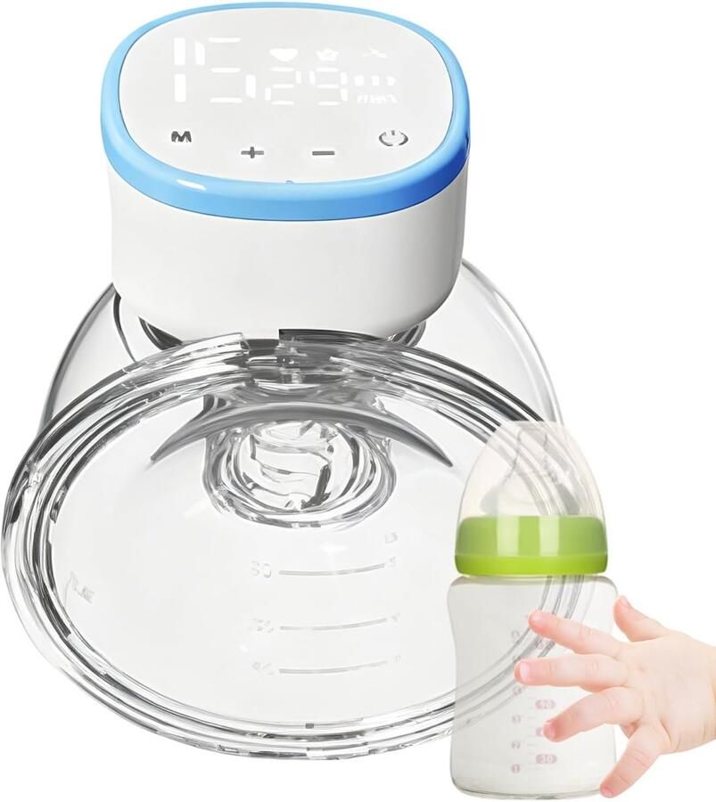 Handsfree Melkpomp Elektrische Borstkolf Borstvoeding Ondersteuning Geluidsreducerende Motor 350 g Wit