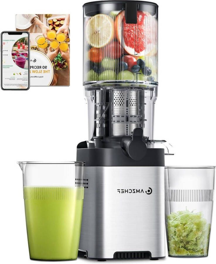 Handsfree Sapcentrifuge met Twee Boren Opening van 126 mm Grote Capaciteit Hele Groenten en Fruit sapcentrifuge groenten en fruit