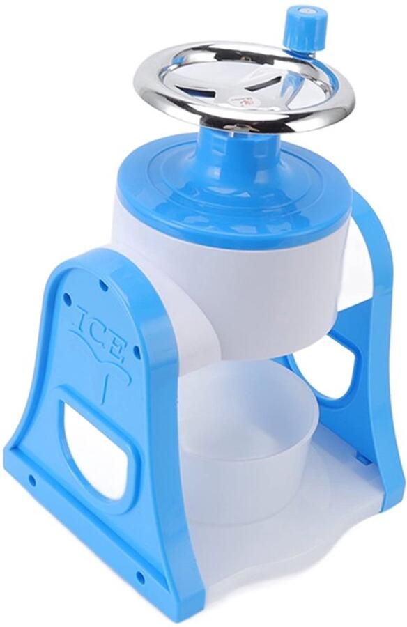 Handslinger Geschoren Ijsmachine Roestvrijstalen Messen Draagbare Ijsbreker met Eenvoudig Te Gebruiken Ontwerp voor Thuisrestaurants Cafés Eetkraampjes (BLUE)