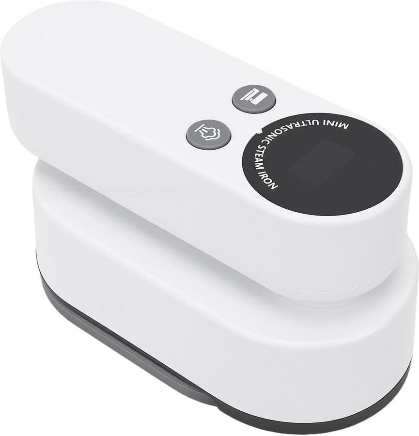 Handheld Kledingstrijkijzer Draagbaar Stoomstrijkijzer Kreukvrij Reizen Draadloos Snel Opwarmen 9200mAh Batterij Wit