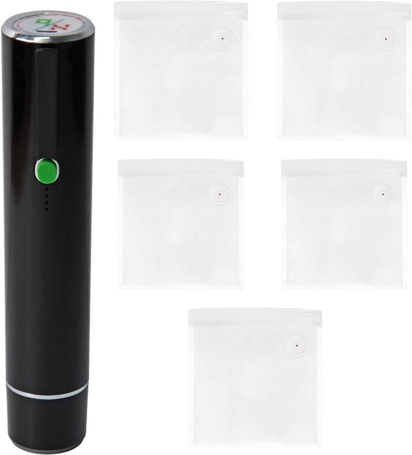 Handvacuümmachine Voedselsealer Voedsel Bewaren Automatische Stop 36 L min Zwart
