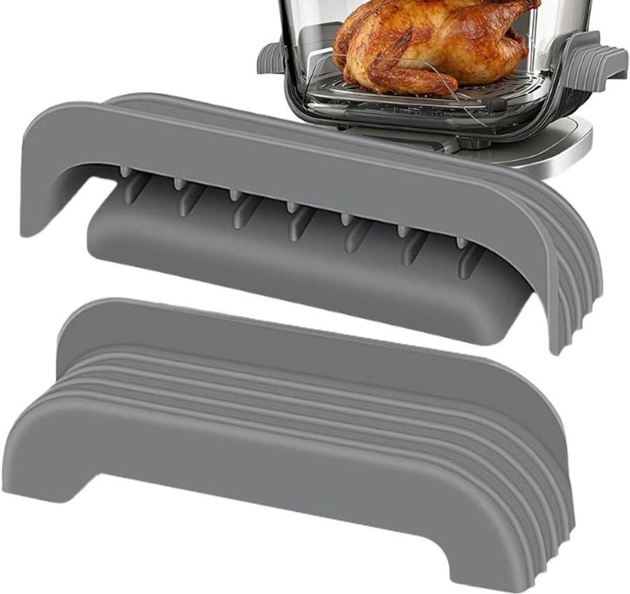 Airfryer Handvat Cover Siliconen Beschermer Veilig Koken Antislip Anti Brandwonden 3 x 10 x 3 cm