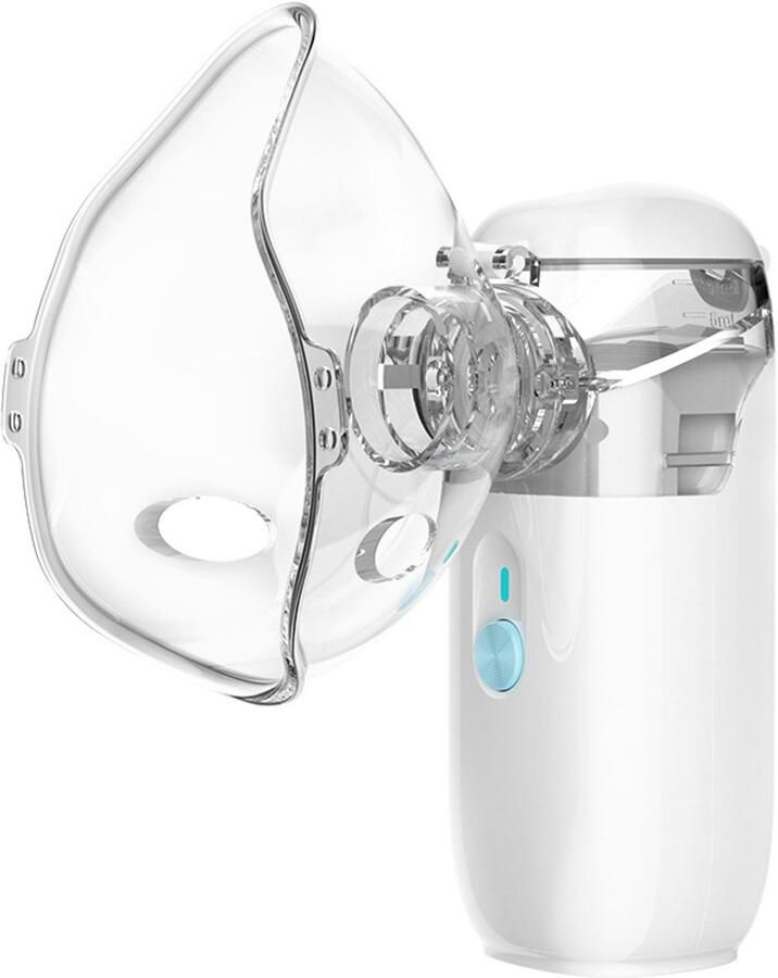 Handzame micro-mesh verstuiver draagbare ultrasone verstuiver voor thuisgebruik en voor kinderen wit werkt op batterijen