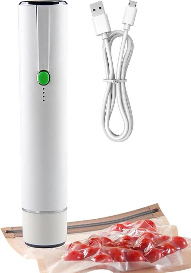 Handzame Vacuümsealer Draagbare Sluitmachine Voedsel Bewaren Oplaadbaar Gemak Compact Formaat Zwart