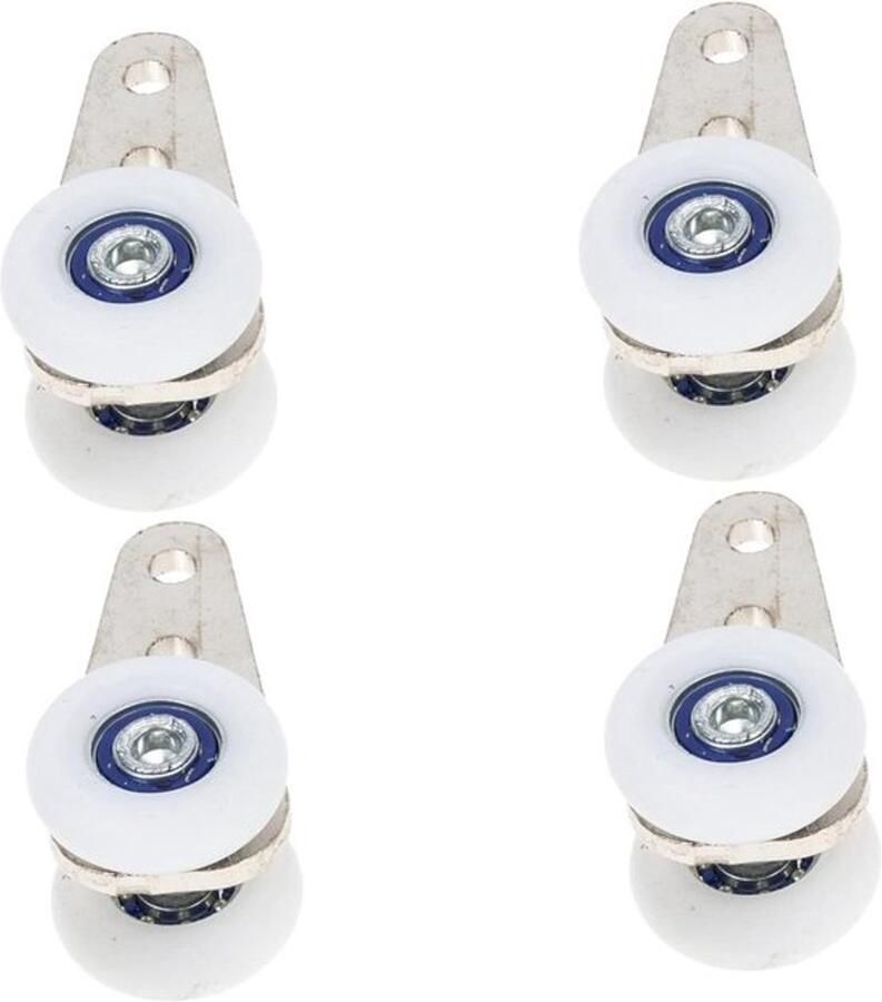 Hangende rail gordijnglijders 4 stuks