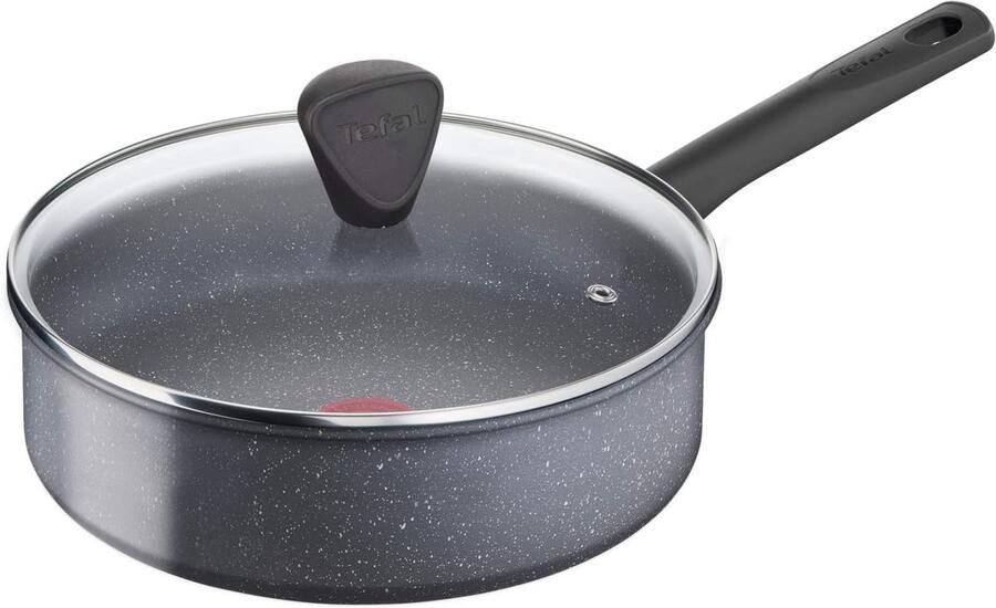 Hapjespan 24 cm Koekenpan koekepan Snel bakken Extra krasbestendig 336 Liter Grijs