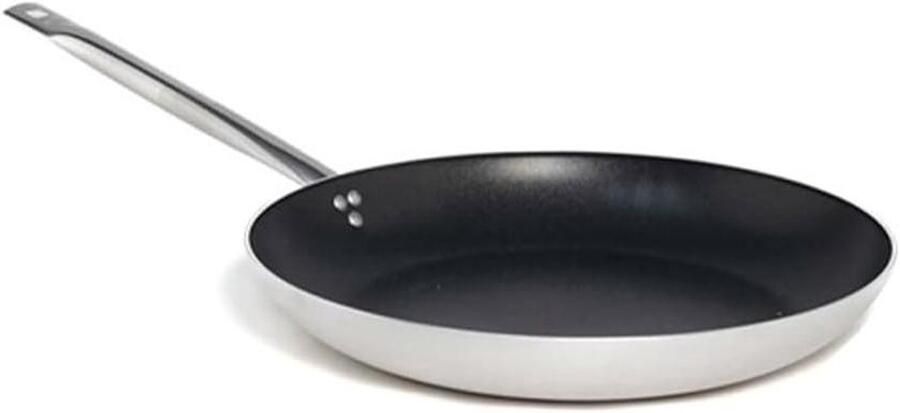 Hapjespan Braadpan Universele pan Professioneel Koken Antiaanbaklaag 32 cm Zilver