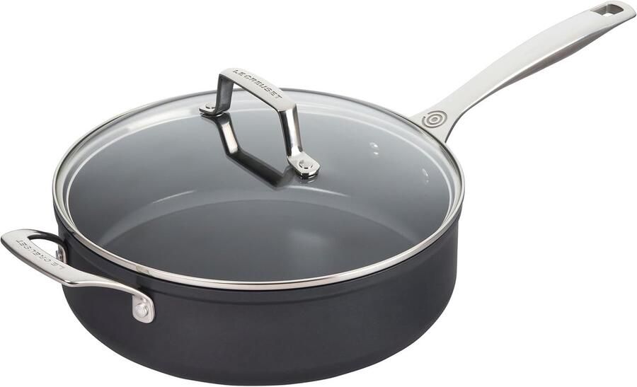 Hapjespan Keramiek Koekenpan Wokpan Veelzijdig Koken Ovenbestendig Non-stick Ø26cm 4 Liter Zwart