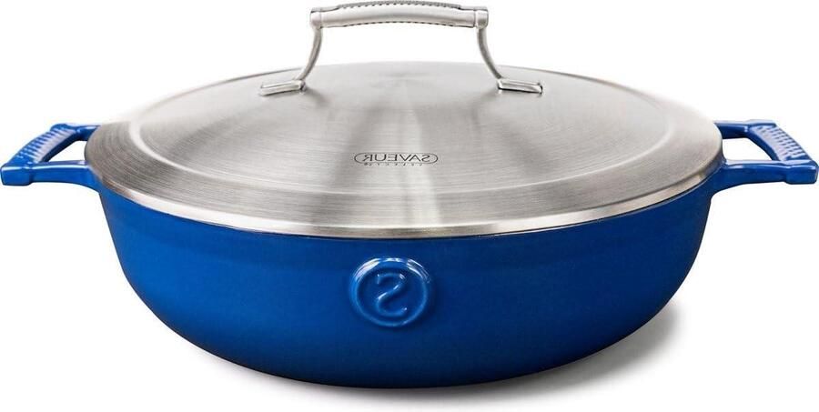 Hapjespan Koekenpan Allround Koken PFAS Vrij 30 cm Blauw