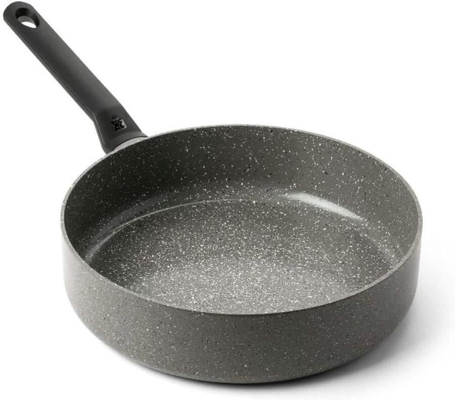 Hapjespan Koekenpan Koken en Bakken Krasvrije Coating 28 cm Grijs