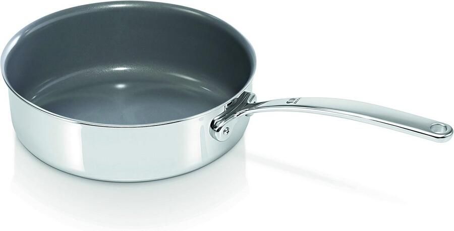 Hapjespan Koekenpan Koken op inductie Vaatwasmachinebestendig 24 cm Roestvrij staal
