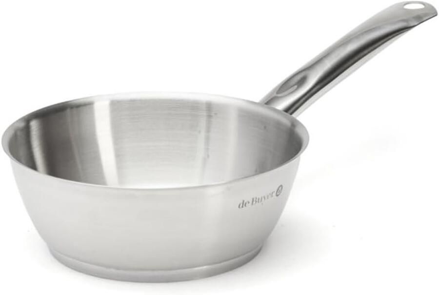 Hapjespan Koekenpan Roerbakken en Sauteren Gepolijst roestvrij staal 20 cm