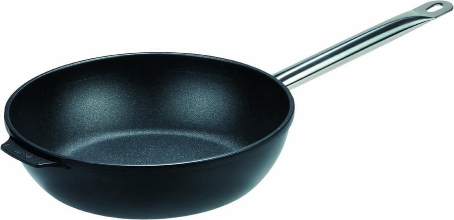 Hapjespan Koekenpan Vetarm Koken Titanium Anti-aanbak 24cm Zwart