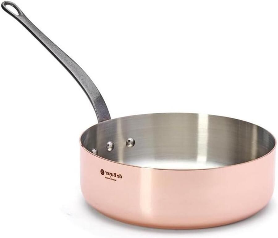 Hapjespan Roestvrij Staal Koekenpan Snel Bruinen Dikwandige Constructie 28 cm Zilver