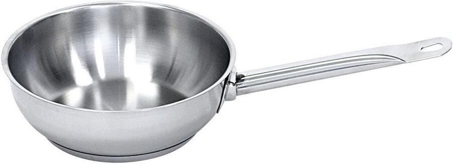 Hapjespan Sauteuse pan Koken Roestvrij staal Ø 240 mm Zilver