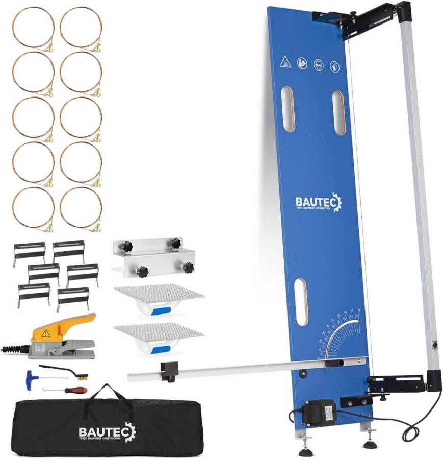 Hardschuimsnijder 200 Watt Professionele piepschuimsnijder met 10 snijdraden en softbag