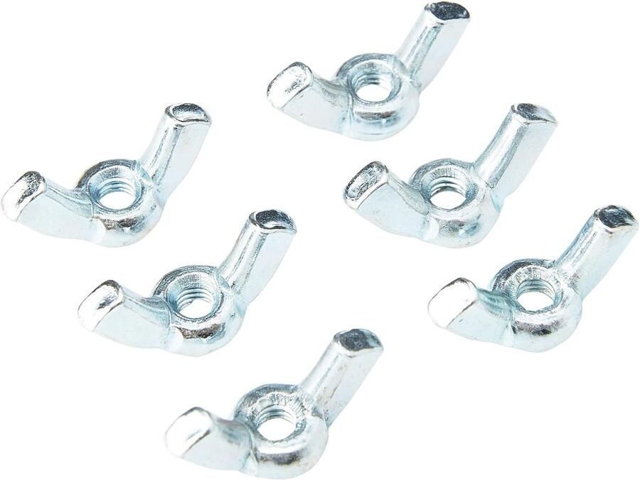 Hardware BH02777 vleugelmoer M4 glanzend verzinkt (verpakking à 25) wit stuks