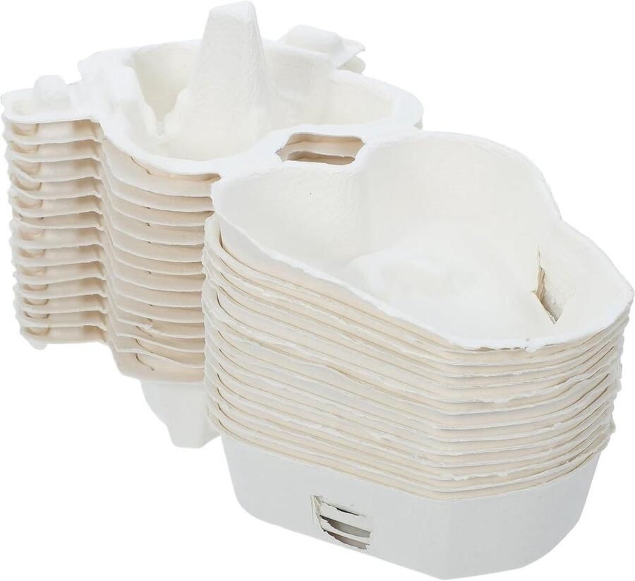 Harten Eierdozen Opbergdozen Karton Eieren Sorteren Stapelbaar Ontwerp 30 stuks Wit